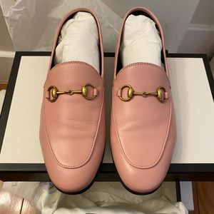 Gucci Brixton Loafers Pink Size 37.5